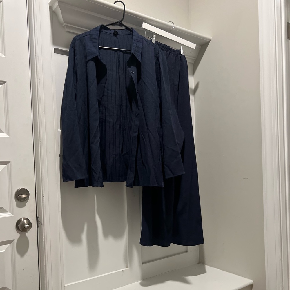 NWT Shein Mulvari Plus Drop Shoulder Shirt & Pant